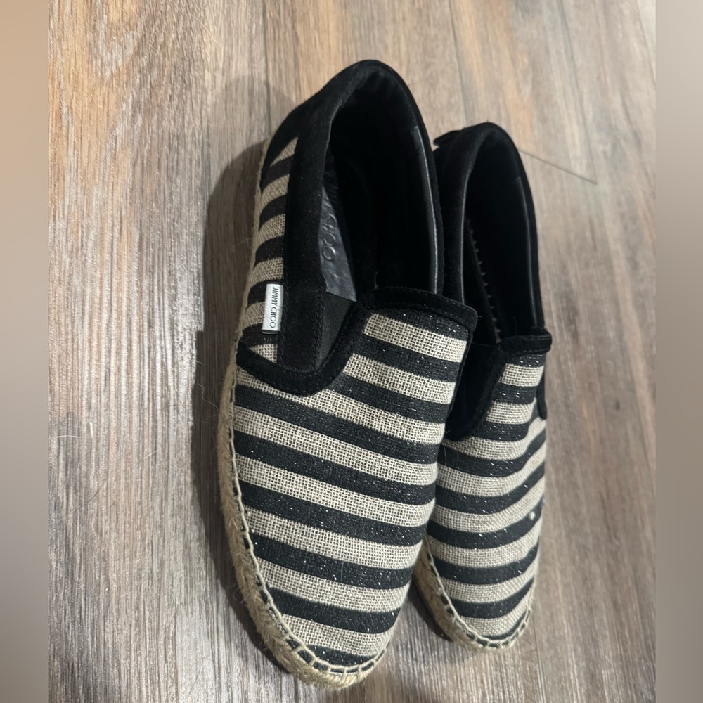 Jimmy Choo Canvas Espadrilles MSRP 495 $
